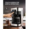 imageSHARDOR 10Cup Programmable Coffee Maker Regular ampamp Strong Brew Drip Coffee Machine for Home and Office Auto Shut Off Permanent Filter Silversilver