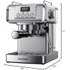 imageSHARDOR 20Bar Espresso Machine for Home Barista BuiltIn Steam Wand for Latte ampamp Cappuccino Stainless Steel Coffee Maker with Temp Display 1350W 60oz Water Reservoir