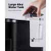 imageSHARDOR 3 in 1 Coffee Maker K Cup Coffee Maker Compatible with Ground Coffee ampamp Teas Single Serve Coffee Machine 614oz Brew Sizes 40oz Detachable Water Reservoir Descale Settings Black