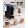 imageSHARDOR 3 in 1 Coffee Maker K Cup Coffee Maker Compatible with Ground Coffee ampamp Teas Single Serve Coffee Machine 614oz Brew Sizes 40oz Detachable Water Reservoir Descale Settings Black