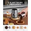imageSHARDOR Adjustable Coffee Grinder Electric Super Silent Electric Coffee Bean Grinder with TimeMemory Adjustment and MultiFunctional Stainless Steel Cup for Spices Herbs and Nuts Grinding GraySliver