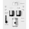 imageSHARDOR Adjustable Coffee Grinder Electric Super Silent Electric Coffee Bean Grinder with TimeMemory Adjustment and MultiFunctional Stainless Steel Cup for Spices Herbs and Nuts Grinding GrayWhite
