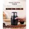 imageSHARDOR Adjustable Coffee Grinder Electric Super Silent Electric Coffee Bean Grinder with TimeMemory Adjustment and MultiFunctional Stainless Steel Cup for Spices Herbs and Nuts Grinding GrayDark black