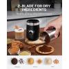 imageSHARDOR Adjustable Coffee Grinder Electric Super Silent Electric Coffee Bean Grinder with TimeMemory Adjustment and MultiFunctional Stainless Steel Cup for Spices Herbs and Nuts Grinding GrayBlack