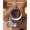 imageSHARDOR Adjustable Coffee Grinder Electric Super Silent Electric Coffee Bean Grinder with TimeMemory Adjustment and MultiFunctional Stainless Steel Cup for Spices Herbs and Nuts Grinding GraySilver