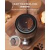imageSHARDOR Adjustable Coffee Grinder Electric Super Silent Electric Coffee Bean Grinder with TimeMemory Adjustment and MultiFunctional Stainless Steel Cup for Spices Herbs and Nuts Grinding GrayBlack