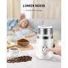 imageSHARDOR Adjustable Coffee Grinder Electric Super Silent Electric Coffee Bean Grinder with TimeMemory Adjustment and MultiFunctional Stainless Steel Cup for Spices Herbs and Nuts Grinding GrayWhite