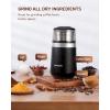 imageSHARDOR Adjustable Coffee Grinder Electric Super Silent Electric Coffee Bean Grinder with TimeMemory Adjustment and MultiFunctional Stainless Steel Cup for Spices Herbs and Nuts Grinding GrayGray