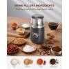 imageSHARDOR Adjustable Coffee Grinder Electric Super Silent Electric Coffee Bean Grinder with TimeMemory Adjustment and MultiFunctional Stainless Steel Cup for Spices Herbs and Nuts Grinding GrayLight Gray