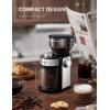 imageSHARDOR Burr Coffee Bean Grinder Electric Adjustable Burr Mill with 16 Precise Grind Setting for 214 Cup SilverSilver
