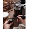 imageSHARDOR Burr Coffee Bean Grinder Electric Adjustable Burr Mill with 16 Precise Grind Setting for 214 Cup SilverSilver