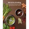 imageSHARDOR Coffee Grinder Electric HerbWet Grinder for Spices and Seeds with 2 Removable Stainless Steel Bowls Silver2 bowls