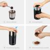 imageSHARDOR Coffee Grinder Electric Spice Herb Grinder for Coffee Bean Spices and Seeds with 2 Removable Stainless Steel Bowls BlackCG618B