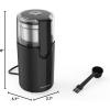 imageSHARDOR Coffee Grinder Electric Spice Herb Grinder for Coffee Bean Spices and Seeds with 2 Removable Stainless Steel Bowls BlackCG618B