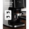 imageSHARDOR Conical Burr Espresso Coffee Grinder Electric with Precision Timer 20 Touchscreen Adjustable Burr Mill with 51 Precise Settings for Home Use Antistatic Stainless Steel