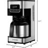 imageSHARDOR Drip Coffee Maker Programmable 10cup Coffee Machine with Touch Screen Coffee Pot with Timer Auto Shutoff Reusable Filter Home and Office Black ampamp Stainless Steel