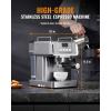 imageSHARDOR Espresso Machine 20 Bar with Milk Frother Steam Wand Professional Latte ampamp Cappuccino Maker for Home 60 Oz Water Tank Temperature Display Stainless Steel 1350W