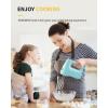 imageSHARDOR Hand Mixer Electric 6 Speed ampamp Turbo Mixer Electric Handheld SnapOn Storage Case5 Stainless Steel Accessories for Whipping Mixing Cookies Brownie Cakes Dough Batters BlueBlue