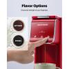 imageSHARDOR Hot ampamp Iced Coffee Maker K Cup Coffee Maker Compatible with Ground Coffee Single Serve Coffee Machine with Bold Setting Reusable Filter Travel Mug Friendly Compact Design Red