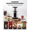 imageSHARDOR One Touch Coffee Grinder Electric Spice Herb For Coffee Bean Spices and Seeds with 1 Removable Stainless Steel Bowl Dry Grinder SilverSilver