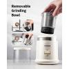 imageSHARDOR One Touch Coffee Grinder Electric Spice Herb For Coffee Bean Spices and Seeds with 1 Removable Stainless Steel Bowl Dry Grinder SilverWhite