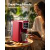 imageSHARDOR Single Serve Coffee Maker Hot and Iced Coffee Machine for K Cup Pods ampamp Ground Coffee 6 to 14 oz Brew Sizes with 50 oz Removable Water Tank Bold Brew Setting Stainless Steel BlueRed