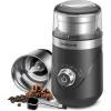 imageSHARDOR Adjustable Coffee Grinder Electric Super Silent Electric Coffee Bean Grinder with TimeMemory Adjustment and MultiFunctional Stainless Steel Cup for Spices Herbs and Nuts Grinding GrayLight Gray
