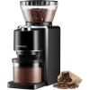 imageSHARDOR Conical Burr Coffee Grinder Electric Coffee Bean Grinder with 35 Grind Settings Adjustable for 212 Cups AntiStatic Design Black