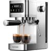 imageSHARDOR Espresso Machine 20 Bar Professional Espresso Machine with Milk Frother and Touchscreen Expresso Coffee Machines with Adjustable Temperaturefor Cappuccino Latte