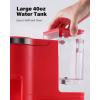 imageSHARDOR 3 in 1 Coffee Maker K Cup Coffee Maker Compatible with Ground Coffee amp Teas Single Serve Coffee Machine 614oz Brew Sizes 40oz Detachable Water Reservoir Descale Settings Red
