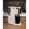 imageSHARDOR 3 in 1 Coffee Maker K Cup Coffee Maker Compatible with Ground Coffee amp Teas Single Serve Coffee Machine 614oz Brew Sizes 40oz Detachable Water Reservoir Descale Settings White