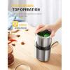 imageSHARDOR Electric Coffee Grinder Herb Blade Grinder Spices Grinder with 2 Removable Stainless Steel Bowls Silver2 BOWL