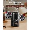 imageSHARDOR Electric Super Silent Blade Coffee Grinder Timed Grind Control Rotary Knob Adjustable Coarse to Fine for Coffee Beans Spices amp Herbs Black