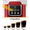 imageSHARDOR Single Serve Coffee Maker Hot and Iced Coffee Machine for K Cup Pods amp Ground Coffee 6 to 14 oz Brew Sizes 50 oz Removable Water Tank Bold Brew Setting BlueRed