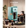 imageSHARDOR Single Serve Coffee Maker Hot and Iced Coffee Machine for K Cup Pods amp Ground Coffee 6 to 14 oz Brew Sizes 50 oz Removable Water Tank Bold Brew Setting BlueB