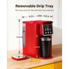 imageSHARDOR Single Serve Coffee Maker Hot and Iced Coffee Machine for K Cup Pods amp Ground Coffee 6 to 14 oz Brew Sizes 50 oz Removable Water Tank Bold Brew Setting BlueRed
