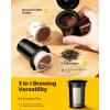 imageSHARDOR Single Serve Coffee Maker Upgrade Hot amp Iced Coffee Machine for K Cup and Grounds 6 to 14 oz Brew Sizes 50 oz Removable Water Tank Bold Brew Setting Pod Maker with Reusable Filter Black