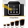imageSHARDOR Single Serve Coffee Maker Upgrade Hot amp Iced Coffee Machine for K Cup and Grounds 6 to 14 oz Brew Sizes 50 oz Removable Water Tank Bold Brew Setting Pod Maker with Reusable Filter Black