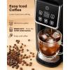 imageSHARDOR Single Serve Coffee Maker Upgrade Hot amp Iced Coffee Machine for K Cup and Grounds 6 to 14 oz Brew Sizes 50 oz Removable Water Tank Bold Brew Setting Pod Maker with Reusable Filter Black