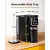 imageSHARDOR Single Serve Coffee Maker Upgrade Hot amp Iced Coffee Machine for K Cup and Grounds 6 to 14 oz Brew Sizes 50 oz Removable Water Tank Bold Brew Setting Pod Maker with Reusable Filter Black