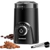imageSHARDOR Electric Super Silent Blade Coffee Grinder Timed Grind Control Rotary Knob Adjustable Coarse to Fine for Coffee Beans Spices amp Herbs Black