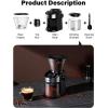 imageSHARDOR Burr Coffee Grinder Electric with 32 Grinding Sizes 30Coffee Bean Grinder with 40 Seconds Adjustable Electronic Timer Coffee Grinders for Home Use with Chamber Cleaning ButtonBlack