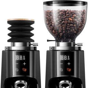 imageSHARDOR Professional 64mm Burr Coffee Grinder with Single Dose Hopper