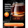 imageSHARDOR 10Cup Coffee Maker Programmable Drip Coffee Machine with 210 Cup Setting Adjustable KeepWarm Control Removable 50oz Water Tank Brew Strength Control amp Brew Pause Black