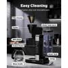 imageSHARDOR 10Cup Coffee Maker Programmable Drip Coffee Machine with 210 Cup Setting Adjustable KeepWarm Control Removable 50oz Water Tank Brew Strength Control amp Brew Pause Black