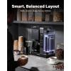 imageSHARDOR 10Cup Coffee Maker Programmable Drip Coffee Machine with 210 Cup Setting Adjustable KeepWarm Control Removable 50oz Water Tank Brew Strength Control amp Brew Pause Black