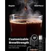 imageSHARDOR 10Cup Coffee Maker Programmable Drip Coffee Machine with 210 Cup Setting Adjustable KeepWarm Control Removable 50oz Water Tank Brew Strength Control amp Brew Pause Black