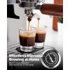 imageSHARDOR 20 Bar Espresso Machine with Builtin Grinder and Professional Steam Wand 52mm Portafilter 45 Precise Grind Settings Stainless Steel AllinOne Coffee Maker for Home Use