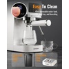 image:imageSHARDOR Espresso Machine 20 Bar Professional Espresso Machine with Milk Frother and Touchscreen Expresso Coffee Machines with Adjustable Temperaturefor Cappuccino Latte Stainless Steel BlackWhite