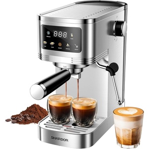 image:imageSHARDOR Espresso Machine 20 Bar Professional Espresso Machine with Milk Frother and Touchscreen Expresso Coffee Machines with Adjustable Temperaturefor Cappuccino Latte Stainless Steel BlackSilver